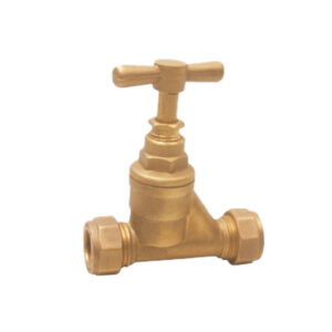 SUPASS Brass Stopcock Valve with Compression Ends