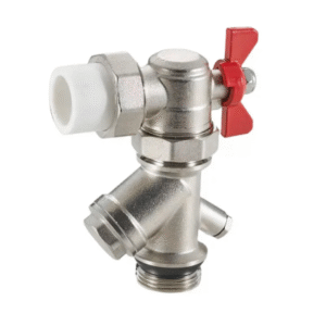 SUPASS Angle Joint Multi-function Filter Ball Valve for Underfloor Heating Manifolds