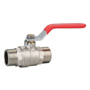 Nickel-Plated Brass Ball Valve with Butterfly Handle