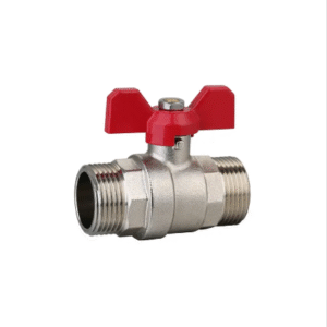 Supass Nickel-Plated Brass Ball Valve with Butterfly Handle