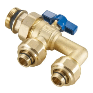 SUPASS High-Quality 2-Way 1-inch PTFE Male Threaded Water Flow Control Forged Brass Ball Valve