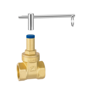 Brass lock gate valve (full bore)