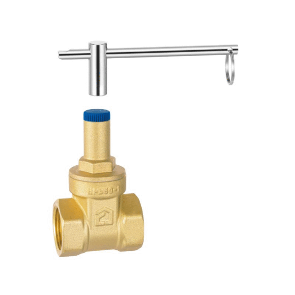 Brass lock gate valve (full bore)
