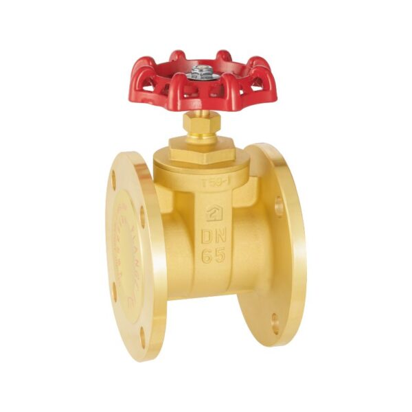 Brass flanged gate valve