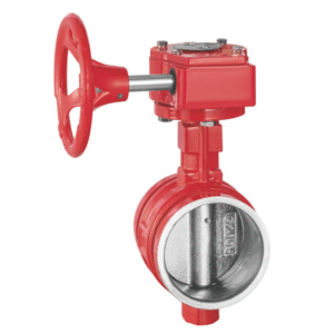 SUPASS Cast iron fire trench butterfly valve (turbine)