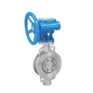 SUPASS Cast steel triple eccentric pinch butterfly valve (turbine)