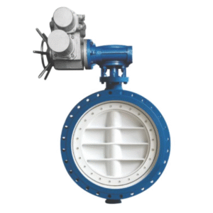 Cast steel triple eccentric flange butterfly valve (electric)